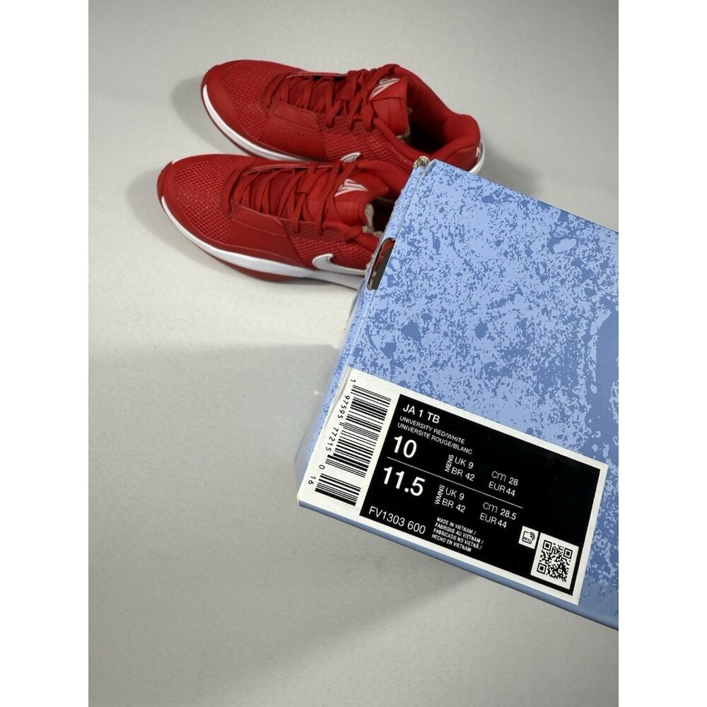 New Men’s Size 10 - Nike Ja 1 TB University Red FV1303 600 - Picture 10 of 10